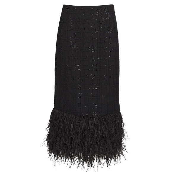 cinq a sept Dresses & Skirts - ❤️NWT Cinq à Sept Feather Sequins Midi Skirt❤️